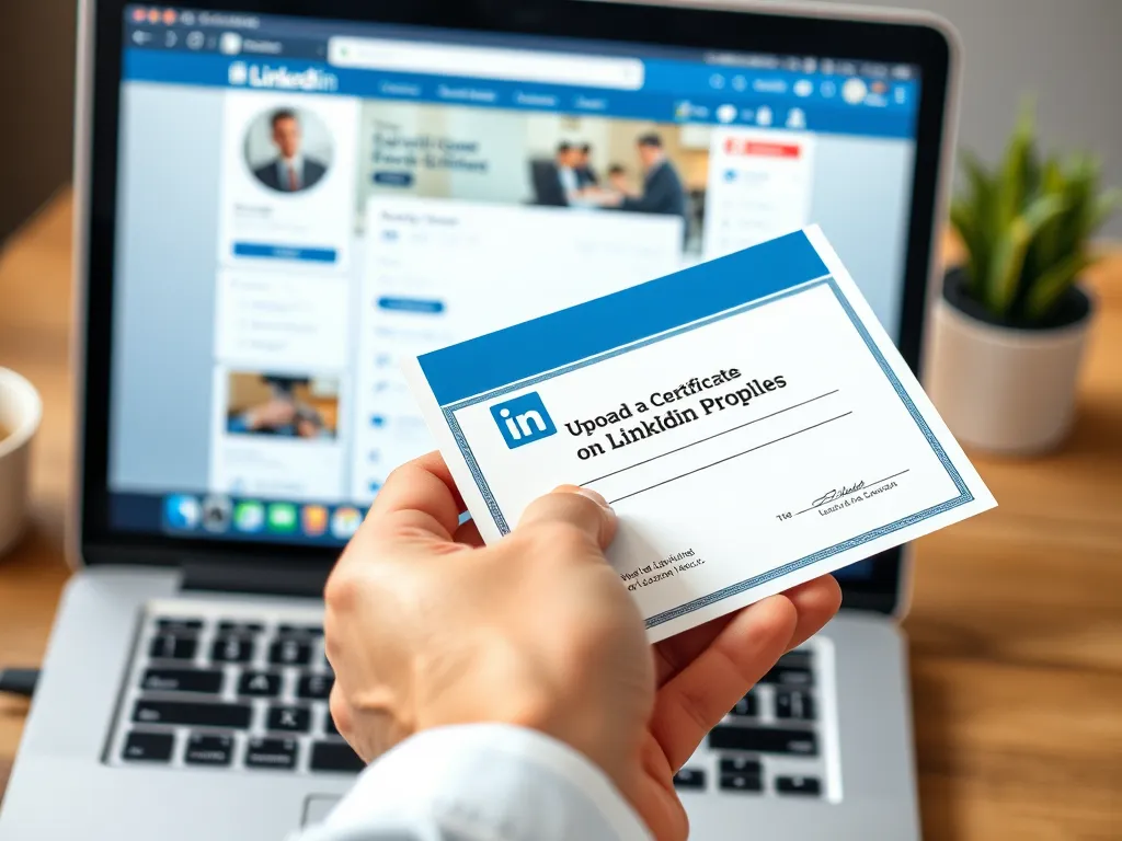 Jak dodać certyfikat na LinkedIn?