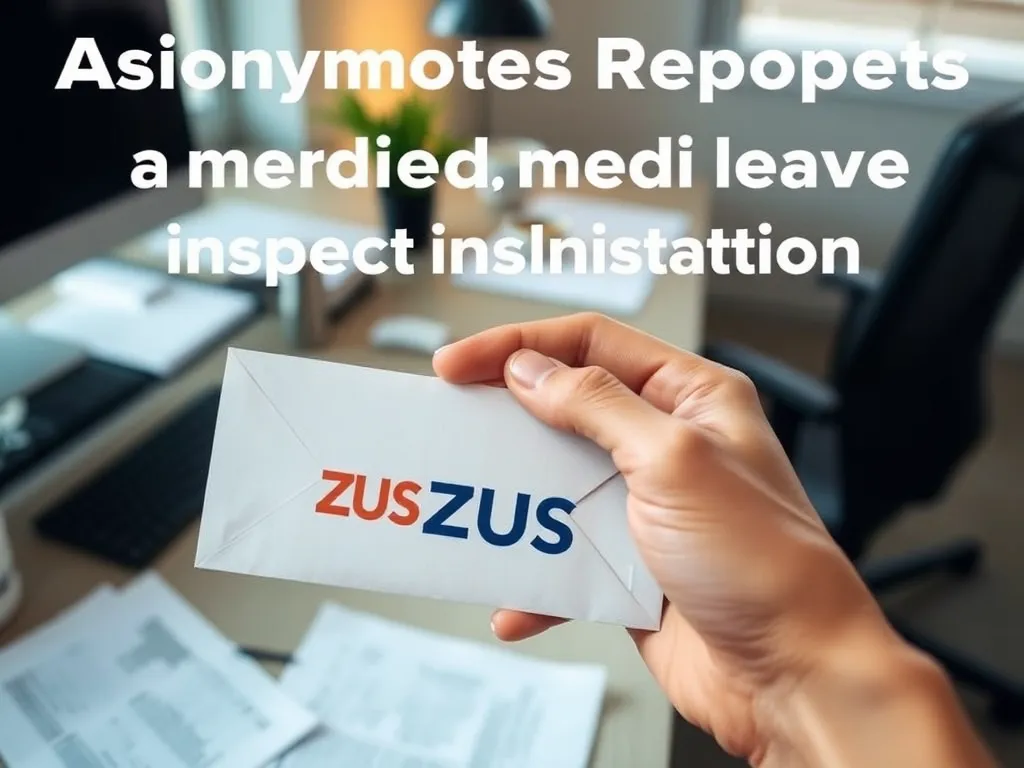 Jak anonimowo zgłosić do ZUS kontrolę zwolnienia lekarskiego?